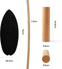 Cowiewie Balance Board 15mm + 10mm Parafa Tekercs 150kg Terhelhetőség 6