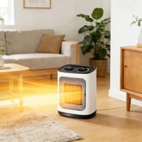COWSAR Mini Ventilátoros Fűtőtest 1800W Kerámia Három Fokozat Túlmelegedés Védelem 7