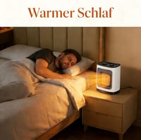 COWSAR Mini Ventilátoros Fűtőtest 1800W Kerámia Három Fokozat Túlmelegedés Védelem 4