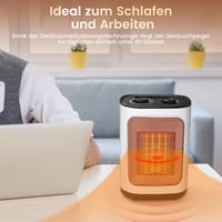 COWSAR Mini Ventilátoros Fűtőtest 1800W Kerámia Három Fokozat Túlmelegedés Védelem 5