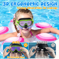 COZII gyerek snorkel búvárszemüveg orrvédővel, 180° panoráma - zöld - 4-14 éves korig 3