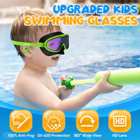 COZII gyerek snorkel búvárszemüveg orrvédővel, 180° panoráma - zöld - 4-14 éves korig 4