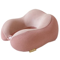 Cestovný vankúš Cozy BoSpin, vankúš na krk, pamäťová pena, prenosný oporný vankúš na kempovanie a spanie, ľahký a pohodlný, rýchlo zbaliteľný, ružový 1