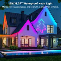 Cozylady 12m RGB LED neon szalag lámpa, vízálló, Bluetooth app vezérlés, zenesynch 3