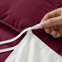 CozyLux Poplun 200x200 cm bordo, cjelogodišnji pokrivač za sva četiri godišnja doba 5