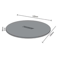 Cozze 17" kamen za pizzu Ø42,5 x 1,0 cm - Za pećnice za pizzu i roštilje - Hrskava pizza kod kuće - Idealan za rotacijske pećnice za pizzu 2