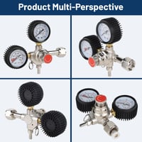 CPROSP Regulator de presiune CO2, reductor de presiune pentru bere, regulator de gaz dioxid de carbon pentru fabricarea berii 3