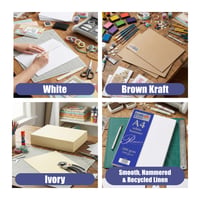 Craft UK 2391 A4 štruktúrovaný recyklovaný kartón 300 g/m² biely 50 listov 7