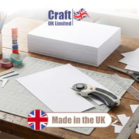 Craft UK 2391 A4 štruktúrovaný recyklovaný kartón 300 g/m² biely 50 listov 2