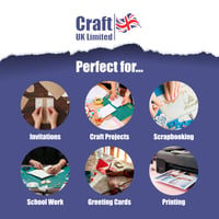 Craft UK 2391 A4 štruktúrovaný recyklovaný kartón 300 g/m² biely 50 listov 5