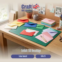 Craft UK Limited 2281 C5 obálky, mix farieb, 150 ks 4
