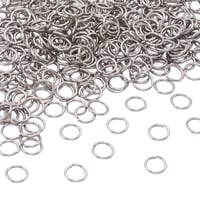 Craftdady 2000 ks 8 mm x 1 mm otvorené spojovacie krúžky z nehrdzavejúcej ocele na výrobu šperkov 1