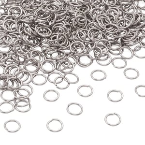 Craftdady 2000 kom. 8 mm x 1 mm otvoreni prstenovi od nehrđajućeg čelika za izradu nakita