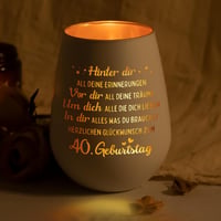 Craftique 40. Születésnapi Lámpa Nőknek - Dekoratív Ajándék 40 Éves Nőknek 1