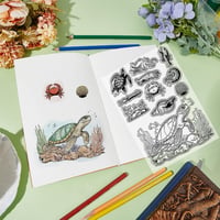 Craspire Átlátszó Szilikon Bélyegzők Tengeri Lények Mintával 5