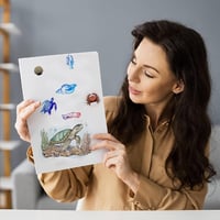 Craspire Átlátszó Szilikon Bélyegzők Tengeri Lények Mintával 6