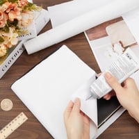 craspire Fehér Linen Könyvborító A3 A8 Méretű Könyvekhez, Kötési Felület Papírborítóhoz 3