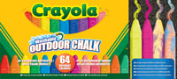 Sada umývateľných chodníkových kried Crayola 64 ks, farebné kriedy na chodník pre deti od 4 rokov, na kreslenie v škole a vo voľnom čase 2