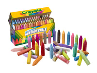 Sada umývateľných chodníkových kried Crayola 64 ks, farebné kriedy na chodník pre deti od 4 rokov, na kreslenie v škole a vo voľnom čase 1