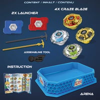 CRAZE Blade XXL Battle Set kovová bojová súprava – 4 ks 5