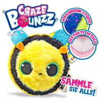 Craze BOUNZZ Trio skákacie plyšové hračky 3 ks – Nadýchané plyšové postavičky pre deti od 3 rokov, 6 farebných variantov, zberateľské mäkké zvieratká 4