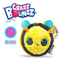 Craze BOUNZZ Trio skákacie plyšové hračky 3 ks – Nadýchané plyšové postavičky pre deti od 3 rokov, 6 farebných variantov, zberateľské mäkké zvieratká 7