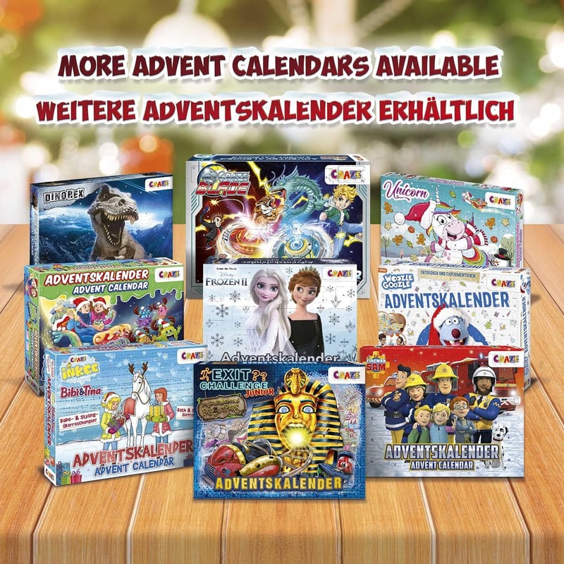 CRAZE Dragons 3 Adventi Naptár Gyerekeknek, 24 Meglepetés, Fiúknak és Lányoknak