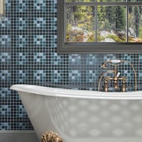 CRE8TIVE Autocolant Mozaic Verde pentru Gresie 16 buc., Autoadeziv pentru Renovare Baie și Bucătărie, Rezistent la Apă 30,5x30,5 cm 1