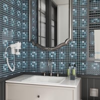 CRE8TIVE Autocolant Mozaic Verde pentru Gresie 16 buc., Autoadeziv pentru Renovare Baie și Bucătărie, Rezistent la Apă 30,5x30,5 cm 5