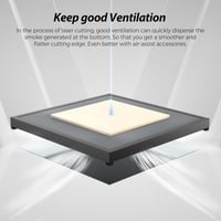 Creality Méhsejt Lézervágó Asztal 320x320mm Alumínium Platformmal és Emelőkkel 3