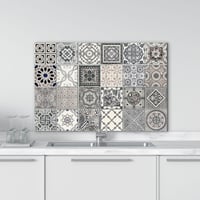 Panou antistropi pentru bucătărie din aluminiu CREARREDA, pentru aragaz, lavabil, ușor de montat, 48 x 72 cm 2