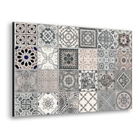 Panou antistropi pentru bucătărie din aluminiu CREARREDA, pentru aragaz, lavabil, ușor de montat, 48 x 72 cm 1