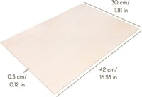 Creative Deco Fafűrészlap 3mm Nyírfa Rétegelt Lemez A3 Lézervágáshoz 6