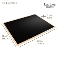 Magnetická tabuľa Creative Home na kriedu, čierna, 80x60 cm – nástenná magnetická tabuľa do kancelárie aj domácnosti 3