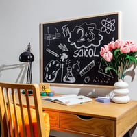 Magnetická tabuľa Creative Home na kriedu, čierna, 80x60 cm – nástenná magnetická tabuľa do kancelárie aj domácnosti 5