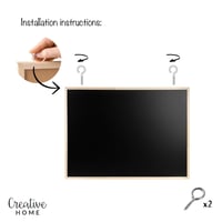 Magnetická tabuľa Creative Home na kriedu, čierna, 80x60 cm – nástenná magnetická tabuľa do kancelárie aj domácnosti 6