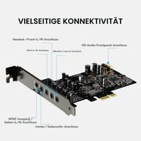 Creative Sound Blaster Audigy FX Pro PCIe hangkártya - 7.1 Surround Sound, AutoEQ, nagy felbontású hang PC-hez 4