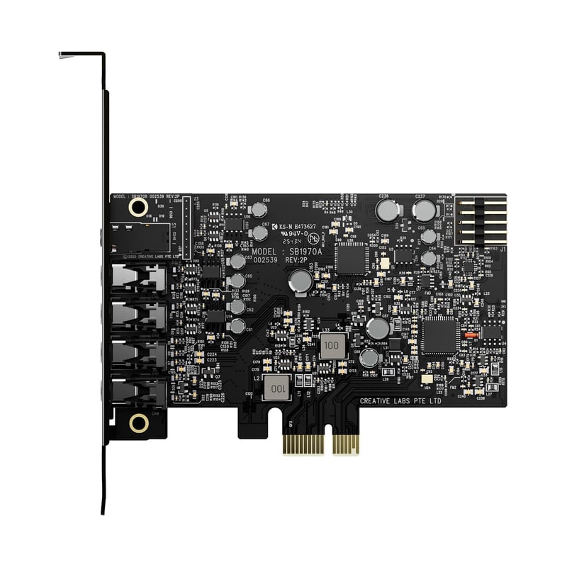 Creative Sound Blaster Audigy FX Pro PCIe hangkártya - 7.1 Surround Sound, AutoEQ, nagy felbontású hang PC-hez