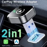 Bezdrôtový CarPlay adaptér Crelander pre iPhone a Android autá, Plug & Play 3