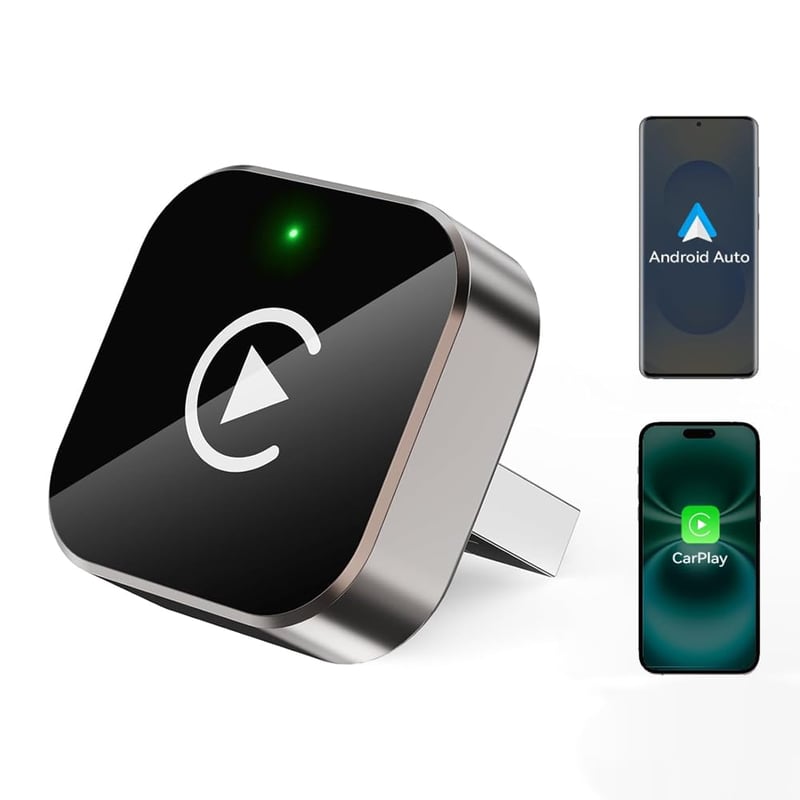 Bezdrôtový CarPlay adaptér Crelander pre iPhone a Android autá, Plug & Play