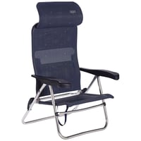 Scaun de plajă pliabil Crespo AL/205-C cu 7 poziții, bleumarin – scaun de plajă compact și portabil din material multifibră 1