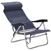 Scaun de plajă pliabil Crespo AL/205-C cu 7 poziții, bleumarin – scaun de plajă compact și portabil din material multifibră 7