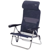 Scaun de plajă pliabil Crespo AL/205-C cu 7 poziții, bleumarin – scaun de plajă compact și portabil din material multifibră 4
