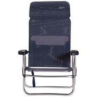 Scaun de plajă pliabil Crespo AL/205-C cu 7 poziții, bleumarin – scaun de plajă compact și portabil din material multifibră 8