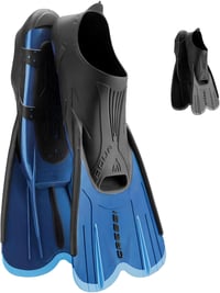 Plutvy Cressi Agua Short modré, veľkosť 33/34 (detské) – Prémiové unisex plavecké plutvy 1