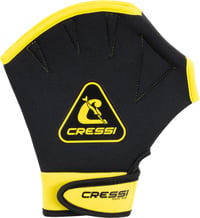 Mănuși de înot din neopren CRESSI Aqua Boost Negru/Galben - Unisex, cu bandă pentru încheietură, pentru înot, gimnastică în apă și antrenament Aqua Fitness 2
