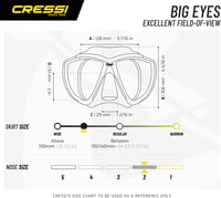 Cressi Big Eyes búvármaszk - fekete/kék - egységes méret 5