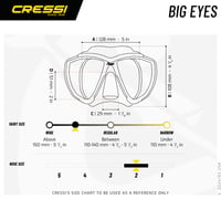 CRESSI Big Eyes búvármaszk és snorkel szett felnőtteknek - Tauchen és snorkeling felszerelés 5
