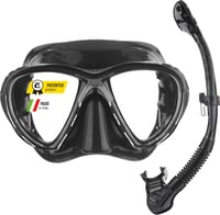 Set mască de scufundări Cressi Big Eyes Evolution și tub Alpha UD – combinație negru/negru, mărime pentru adulți 1