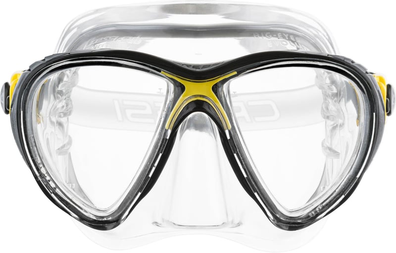 Potápačská súprava Cressi Big Eyes Evolution a šnorchel Alpha Ultra Dry – unisex súprava pre dospelých, viacfarebná